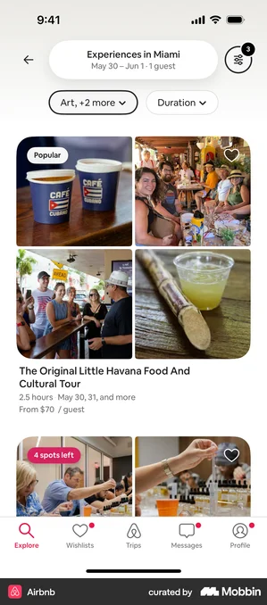 Airbnb experiences