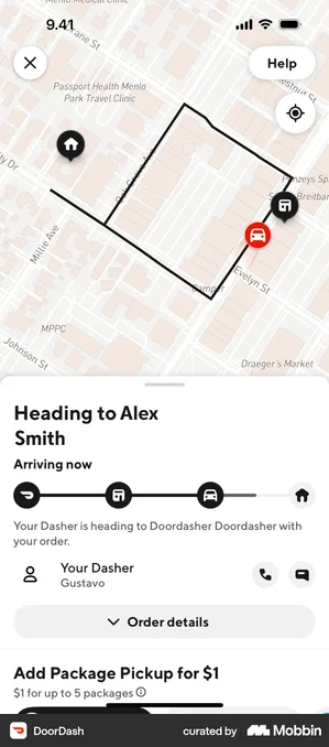 DoorDash tracking